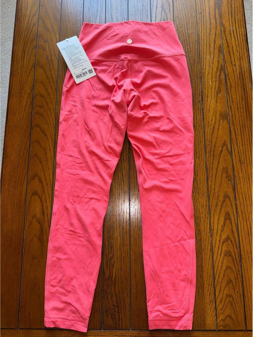 Lululemon Align High Rise 25” Double Lined, Pale Raspberry Size 6 NWT - Picture 2 of 7